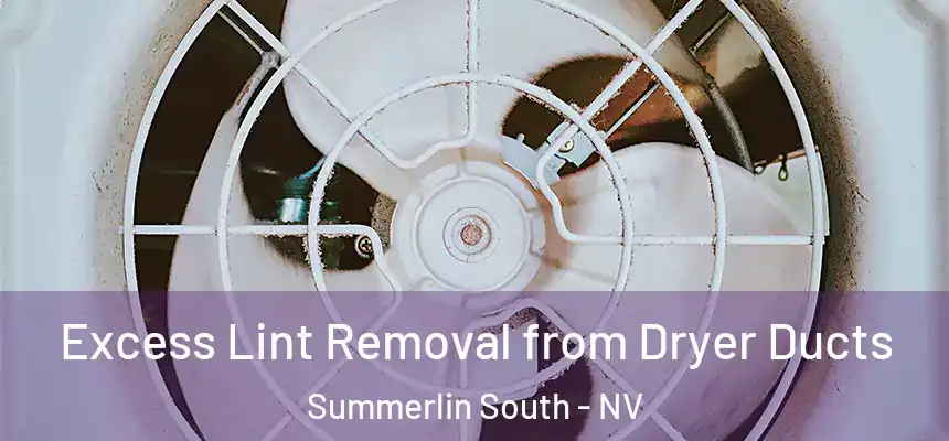 Excess Lint Removal from Dryer Ducts Summerlin South - NV